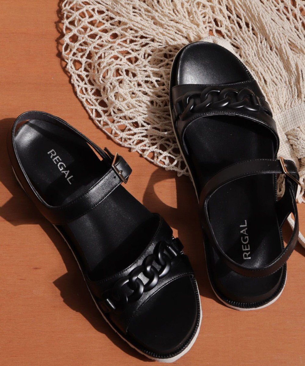 【リーガル フットコミュニティ/REGAL FOOT COMMUNITY】の【リーガルレディース】F45R フットベッドサンダル サンダル 人気、トレンドファッション・服の通販 founy(ファニー)  ファッション Fashion レディースファッション Fashion for Women クッション Cushion, Throw Pillow サンダル Sandals, Summer Shoes チェーン Chain, Chain Strap フィット Fit, Slim Fit リラックス Relax, Relaxed Fit A/W・秋冬 Autumn/Winter S/S・春夏 SS, Spring/Summer, Warm Season 夏 Summer エレガント 上品 Elegant  other-1|ID: prp329100004662601 ipo3291000000033735534