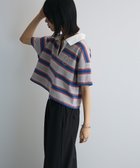 【グリーンパークス/Green Parks】のエムブレム刺繍ショートボーダーカットソー 人気、トレンドファッション・服の通販 founy(ファニー) ファッション Fashion レディースファッション Fashion for Women トップス・カットソー Cut & Sew Tops ニット Knit Tops & Sweaters カットソー・ベーシックTシャツ Cut-and-Sewn Tops / Stretch Tees & Basics おすすめ Recommended / Our Picks ショート Short, Short Length セーター Sweater, Knitwear フェミニン Feminine, Girly ボトム Bottoms, Lower Wear ポケット Pocket, Pocket Detail 夏 Summer 春 Spring S/S・春夏 SS, Spring/Summer, Warm Season thumbnail Gray|ID: prp329100004662618 ipo3291000000033735586