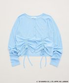 【グリーンパークス/Green Parks】のチャーミーキティ/フロントギャザーシアーカーディガン Light Blue|ID: prp329100004662638 ipo3291000000033735665