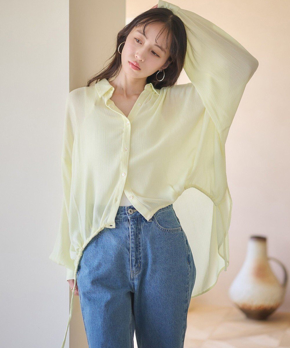 【アースミュージックアンドエコロジー/earth music&ecology】のレーヨンクレープドロストシャツ 人気、トレンドファッション・服の通販 founy(ファニー) ファッション Fashion レディースファッション Fashion for Women トップス・カットソー Cut & Sew Tops シャツ・ブラウス・オフィスカジュアル Elegant Blouses & Button-Ups おすすめ Recommended / Our Picks コンパクト Compact, Small Size フォルム Silhouette, Form ヘムライン Hemline, Bottom Cut ボトム Bottoms, Lower Wear ポケット Pocket, Pocket Detail ラウンド Round, Round Neck ロング Long, Long-Length 夏 Summer 春 Spring S/S・春夏 SS, Spring/Summer, Warm Season other-1|ID: prp329100004662642 ipo3291000000033735677