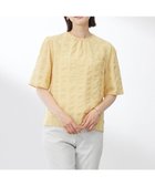 【ジェイ プレス/J.PRESS】の【洗える】SHEER チェック フレアスリーブ ブラウス マリーゴールド系|ID: prp329100004662687 ipo3291000000033735847