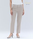 【ベイジ,/BEIGE,】の【洗える】CINDY / クロップドパンツ Taupe × White|ID: prp329100004662744 ipo3291000000033736053