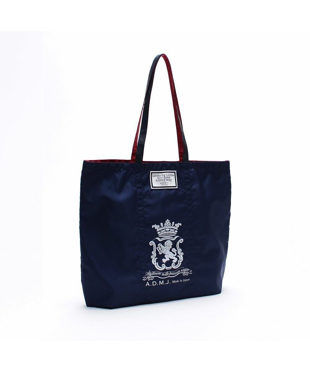 【アクセソワドゥマドモワゼルジャップ/A.D.M.J】の【ナイロン】デービス/サブバッグL インテリア・キッズ・メンズ・レディースファッション・服の通販 founy(ファニー) ファッション Fashion レディースファッション Fashion for Women イタリア Italy プリント Print, Printed Pattern モチーフ Motif, Design Theme ネイビー|ID: prp329100004662751 ipo3291000000033736087