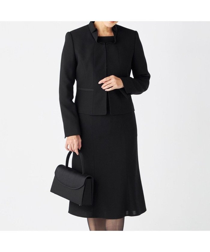 【自由区 FORMAL/JIYU-KU FORMAL】の【襟華やか】エレガント ジャケット+ワンピース インテリア・キッズ・メンズ・レディースファッション・服の通販 founy(ファニー) https://founy.com/ ファッション Fashion レディースファッション Fashion for Women アウター Coat / Outerwear Collection レディースジャケット・軽アウター Jackets スーツ Business Suits & Workwear スーツジャケット・オフィスブレザー Suit Jackets / Blazers スーツセット・2点セット・レディーススーツ Suit Sets / 2-Piece Suits / Office Suit Sets アンサンブル Ensemble Set エレガント 上品 Elegant サテン Satin, Glossy Fabric シンプル Simple, Minimal ジャケット Jacket, Outerwear スーツ Suit, Formalwear セットアップ Set-Up, Coordinated Outfit フリル Frill, Ruffle 夏 Summer S/S・春夏 SS, Spring/Summer, Warm Season A/W・秋冬 Autumn/Winter |ID: prp329100004662782 ipo3291000000035006682