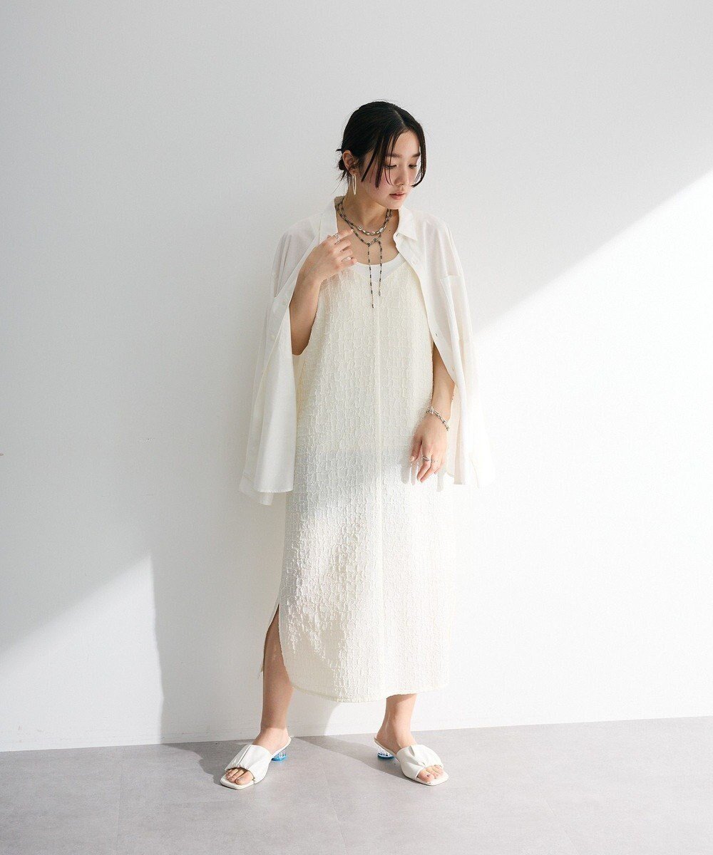 【グリーンパークス/Green Parks】の表面感キャミワンピース インテリア・キッズ・メンズ・レディースファッション・服の通販 founy(ファニー) ファッション Fashion レディースファッション Fashion for Women ワンピース Dresses キャミソールワンピース Camisole Dresses おすすめ Recommended / Our Picks キャミソール Camisole, Spaghetti Strap Top キャミワンピース Cami Dress, Slip Dress フェミニン Feminine, Girly ポケット Pocket, Pocket Detail エレガント 上品 Elegant 夏 Summer 春 Spring S/S・春夏 SS, Spring/Summer, Warm Season Ivory|ID: prp329100004663081 ipo3291000000033737404