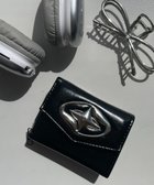 【ウィゴー/WEGO】のBIGメタルパーツウォレット 人気、トレンドファッション・服の通販 founy(ファニー) ファッション Fashion レディースファッション Fashion for Women ミニ財布・二つ折り財布 Wallets & Card Cases おすすめ Recommended / Our Picks コンパクト Compact, Small Size シルバー Silver, Metallic Silver スマホ Smartphone, Mobile Device メタル Metal, Metal Parts 財布 Wallet, Purse thumbnail ブラック|ID: prp329100004663116 ipo3291000000033737543