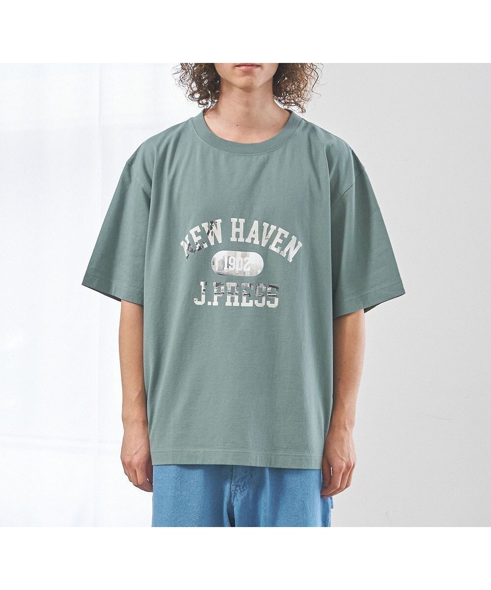 【ジェイプレスヨークストリート/J.PRESS YORK STREET】の【UNISEX】フォトプリント Tシャツ ”College Logo” インテリア・キッズ・メンズ・レディースファッション・服の通販 founy(ファニー) ファッション Fashion レディースファッション Fashion for Women トップス・カットソー Cut & Sew Tops シャツ・ブラウス・オフィスカジュアル Elegant Blouses & Button-Ups ロングTシャツ・Tシャツ Longline T-Shirts & Tees カットソー・ベーシックTシャツ Cut-and-Sewn Tops / Stretch Tees & Basics ユニセックス Unisex, Genderless アメリカン American Style カットソー Cut and Sewn Top グラフィック Graphic, Graphic Design ニューヨーク New York, NYC Style プリント Print, Printed Pattern 夏 Summer 春 Spring S/S・春夏 SS, Spring/Summer, Warm Season ライトグリーン系|ID: prp329100004663345 ipo3291000000033738336