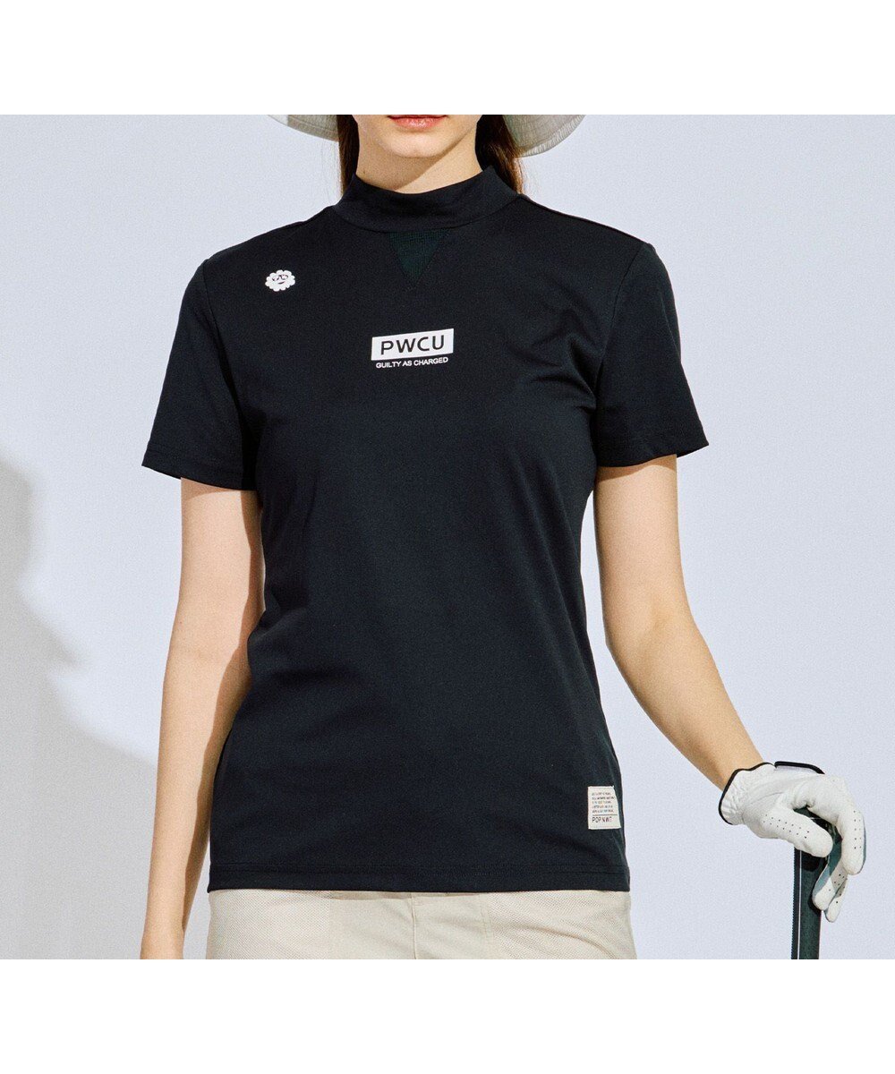 【ピーダブリュサーキュラス/PW CIRCULUS】の【吸水速乾 / UV遮蔽率96.3% UVカット / ストレッチ】【WOMEN】メッシュコンビモックネックT ゴルフウェア レディース 人気、トレンドファッション・服の通販 founy(ファニー) 　ファッション　Fashion　レディースファッション　Fashion for Women　トップス・カットソー　Cut & Sew Tops　シャツ・ブラウス・オフィスカジュアル　Elegant Blouses & Button-Ups　ロングTシャツ・Tシャツ　Longline T-Shirts & Tees　カットソー・ベーシックTシャツ　Cut-and-Sewn Tops / Stretch Tees & Basics　おすすめ　Recommended / Our Picks　カットソー　Cut and Sewn Top　グラフィック　Graphic, Graphic Design　ゴルフ　Golf　ストレッチ　Stretch, Stretchy Fabric　スポーティ　Sporty, Casual Athletic　メッシュ　Mesh, Net Fabric　モックネック　Mock Neck, Short Turtleneck　切替　Switching, Contrast Panel　吸水　Absorbent, Quick-Dry　夏　Summer　春　Spring　S/S・春夏　SS, Spring/Summer, Warm Season　 other-1|ID: prp329100004663398 ipo3291000000033738530