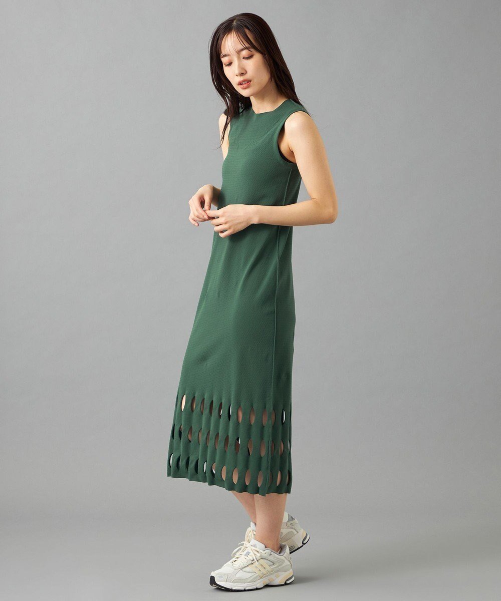 【チャコット/Chacott】のChacott BALANCE【ノーソーイングニット】カットアウトニットワンピース インテリア・キッズ・メンズ・レディースファッション・服の通販 founy(ファニー) ファッション Fashion レディースファッション Fashion for Women ワンピース Dresses ニットワンピース Knit Dresses 春 Spring シンプル Simple, Minimal ジャケット Jacket, Outerwear スニーカー Sneakers, Trainers ドレス Dress, One-Piece フィット Fit, Slim Fit ロング Long, Long-Length ワンポイント One Point, Statement Accent S/S・春夏 SS, Spring/Summer, Warm Season 夏 Summer ボトルグリーン|ID: prp329100004663426 ipo3291000000033738641