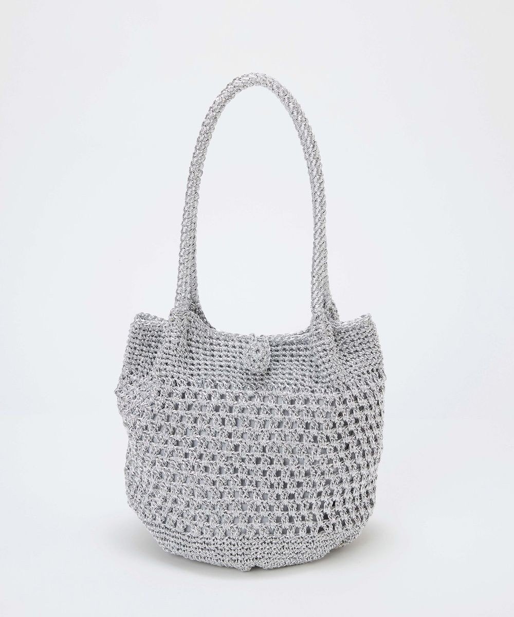 【トプカピ/TOPKAPI】の【TREASURE TOPKAPI】メタリック ラウンド トートバッグ インテリア・キッズ・メンズ・レディースファッション・服の通販 founy(ファニー) 　ファッション　Fashion　レディースファッション　Fashion for Women　バッグ　Bags　シルバー　Silver, Metallic Silver　タオル　Towel, Bath Towel　フォルム　Silhouette, Form　ラウンド　Round, Round Neck　人気　Popular, Best Seller　夏　Summer　財布　Wallet, Purse　シルバー|ID: prp329100004663432 ipo3291000000033738658