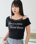 【ウィゴー/WEGO】のドッキングオフショルデザインちびT ブラック|ID: prp329100004663554 ipo3291000000033739149