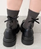 【ウィゴー/WEGO】のレースアップリボンソックス グレー|ID: prp329100004663563 ipo3291000000034515388