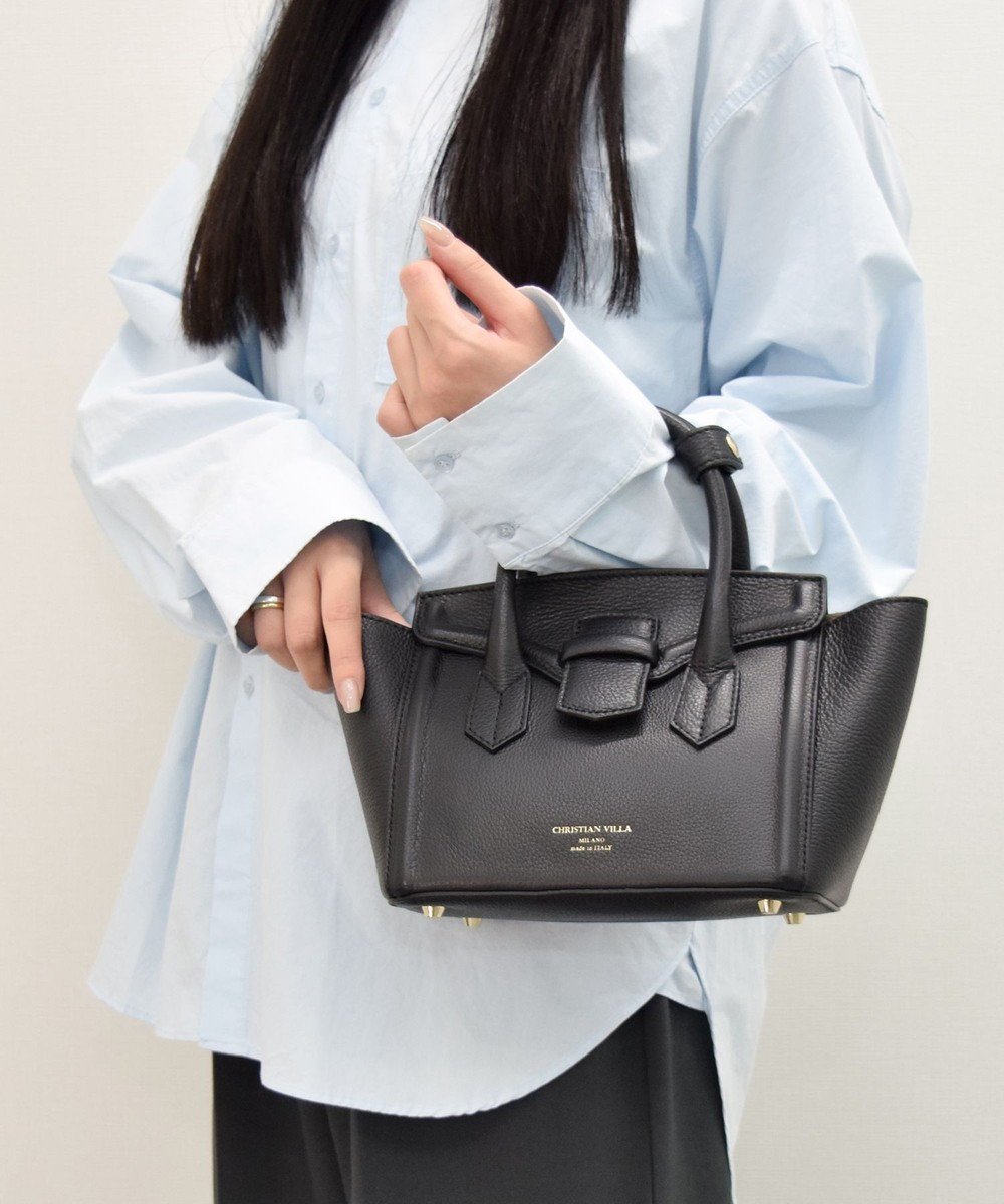 【インター ショシュール/INTER-CHAUSSURES】の【Christian Villa】ベーシックスモールハンドバッグ 人気、トレンドファッション・服の通販 founy(ファニー) 　ファッション　Fashion　レディースファッション　Fashion for Women　バッグ　Bags　イタリア　Italy　ベーシック　Basic, Essential　 other-1|ID: prp329100004663643 ipo3291000000033739505