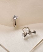 【ティアクラッセ/Tiaclasse】のワンポイントクリスタルイヤリング シルバー|ID: prp329100004663724 ipo3291000000036178397