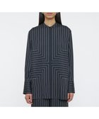 【ジョゼフ/JOSEPH】のジオメトリック アニメーション ロングスリーブブラウス 人気、トレンドファッション・服の通販 founy(ファニー) ファッション Fashion レディースファッション Fashion for Women トップス・カットソー Cut & Sew Tops シャツ・ブラウス・オフィスカジュアル Elegant Blouses & Button-Ups エレガント 上品 Elegant カフス Cuff Design シルク Silk, 100% Silk スタンド Stand Collar, Upright Stand ドレープ Drape, Draping Fabric フィット Fit, Slim Fit リラックス Relax, Relaxed Fit ワイド Wide, Wide Fit A/W・秋冬 Autumn/Winter thumbnail Black / Affogato|ID: prp329100004663726 ipo3291000000033739800