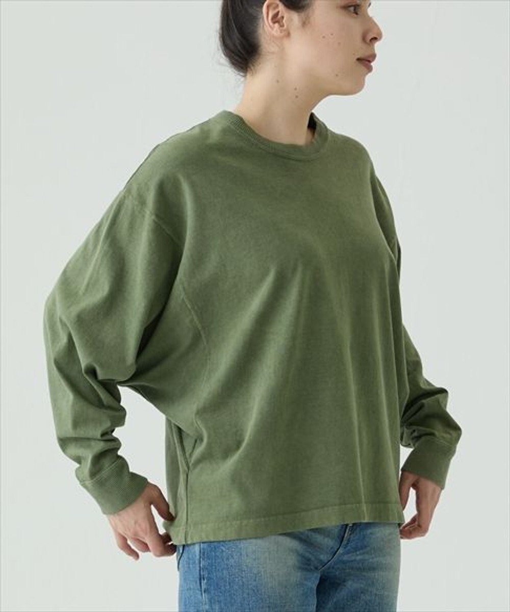 【サキュウ/caqu】の【洗える】caqu x GoodOn dolman sleeve tee ドルマンスリーブTシャツ インテリア・キッズ・メンズ・レディースファッション・服の通販 founy(ファニー)  ファッション Fashion レディースファッション Fashion for Women トップス・カットソー Cut & Sew Tops シャツ・ブラウス・オフィスカジュアル Elegant Blouses & Button-Ups ロングTシャツ・Tシャツ Longline T-Shirts & Tees カットソー・ベーシックTシャツ Cut-and-Sewn Tops / Stretch Tees & Basics 洗える Machine Washable カットソー Cut and Sewn Top ジーンズ Jeans, Denim Pants 定番 Standard, Basic Item A/W・秋冬 Autumn/Winter S/S・春夏 SS, Spring/Summer, Warm Season 夏 Summer olive|ID: prp329100004663735 ipo3291000000034158047