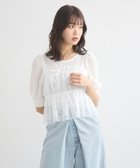 【アースミュージックアンドエコロジー/earth music&ecology】のSET2点フラワープルオーバー+チュールビスチェ Off White|ID: prp329100004663745 ipo3291000000033739862