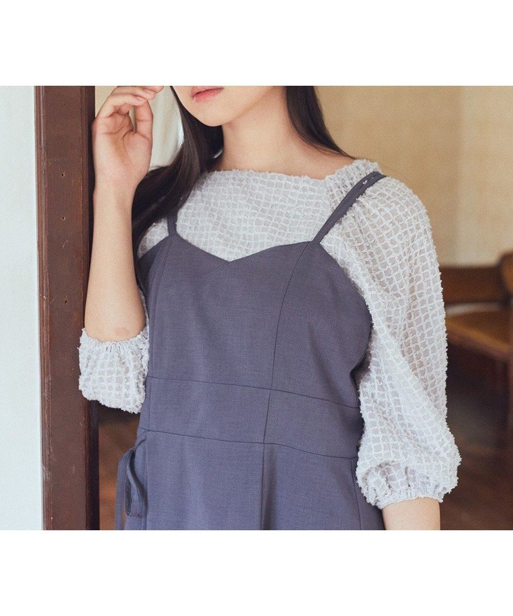 【アースミュージックアンドエコロジー/earth music&ecology】の前後2wayミニフリンジブラウス インテリア・キッズ・メンズ・レディースファッション・服の通販 founy(ファニー) ファッション Fashion レディースファッション Fashion for Women トップス・カットソー Cut & Sew Tops シャツ・ブラウス・オフィスカジュアル Elegant Blouses & Button-Ups おすすめ Recommended / Our Picks シアー Sheer, See-Through ポケット Pocket, Pocket Detail エレガント 上品 Elegant 夏 Summer 春 Spring S/S・春夏 SS, Spring/Summer, Warm Season Light Gray|ID: prp329100004663758 ipo3291000000033739897