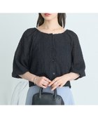 【アースミュージックアンドエコロジー/earth music&ecology】の前後2wayミニフリンジブラウス 人気、トレンドファッション・服の通販 founy(ファニー) ファッション Fashion レディースファッション Fashion for Women トップス・カットソー Cut & Sew Tops シャツ・ブラウス・オフィスカジュアル Elegant Blouses & Button-Ups おすすめ Recommended / Our Picks シアー Sheer, See-Through ポケット Pocket, Pocket Detail エレガント 上品 Elegant 夏 Summer 春 Spring S/S・春夏 SS, Spring/Summer, Warm Season thumbnail Black|ID: prp329100004663758 ipo3291000000033739898