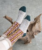 【コキュウ/COQ】のBAMBI DOTS リバーシブルファーソックス ベージュ|ID: prp329100004663760 ipo3291000000033739904