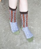 【コキュウ/COQ】のBAMBI DOTS リバーシブルファーソックス サックス|ID: prp329100004663760 ipo3291000000033739905