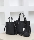 【スタイルコード/STYLE CODE】の【MERCURYDUO/マーキュリーデュオ】限定3点セット ①キーリング付両アオリハンドバッグ、②縦長ショルダーバッグパスポート入れ、③Wファスナースマートキーケース ブラック|ID: prp329100004663771 ipo3291000000033739950