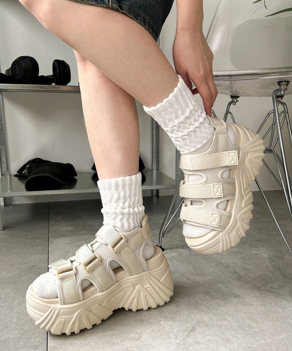 【ウィゴー/WEGO】の厚底ベルトスポーツサンダル インテリア・キッズ・メンズ・レディースファッション・服の通販 founy(ファニー) 　ファッション　Fashion　レディースファッション　Fashion for Women　ベルト&ウエストマーク　Belts & Waist Accessories　スポーツウェア　Functional & Stylish Sportswear　サンダル&ミュール　Sandals & Mules　アンクル　Ankle-Length Design　厚底　Platform Shoes　春　Spring　カーゴパンツ　Cargo Pants, Utility Pants　今季　This Season, Current Season　サンダル　Sandals, Summer Shoes　スポーツ　Sports, Activewear　スマホ　Smartphone, Mobile Device　ソックス　Socks, Hosiery　デニム　Denim, Jeans Material　トレンド　Trend, Trending Now　フィット　Fit, Slim Fit　S/S・春夏　SS, Spring/Summer, Warm Season　おすすめ　Recommended / Our Picks　夏　Summer　旅行　Travel　オフホワイト|ID: prp329100004663788 ipo3291000000034605777