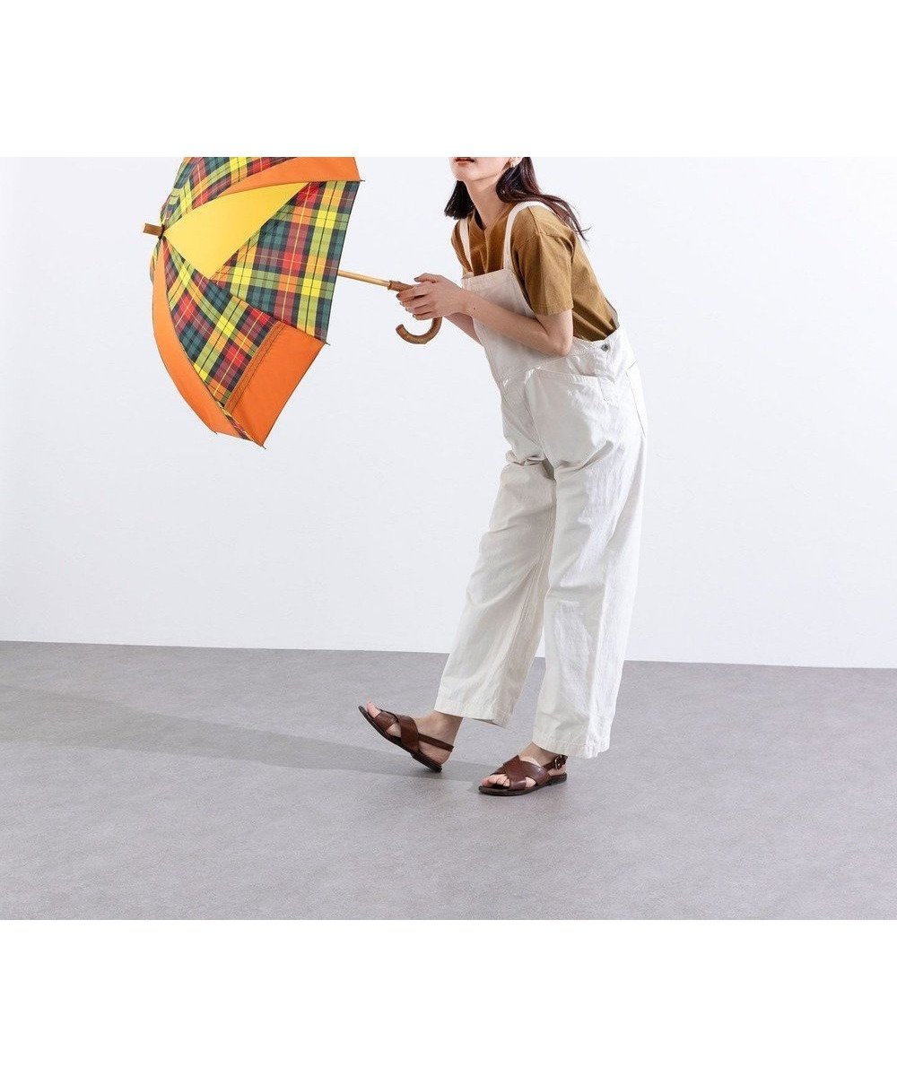 【プラスリング/+RING】の【UPF50+】【限定/日本製】晴雨兼用傘(長ショート)YEL-CHK SR430 人気、トレンドファッション・服の通販 founy(ファニー) 　ファッション　Fashion　レディースファッション　Fashion for Women　レイングッズ・傘・晴雨兼用傘　Umbrellas & Rain Gear　コンパクト　Compact, Small Size　傘　Umbrella, Parasol　ショート　Short, Short Length　チェック　Check, Plaid, Tartan　パッチワーク　Patchwork, Mixed Fabric　ラップ　Wrap, Wrap Design　日本製　Made In Japan　 other-1|ID: prp329100004663801 ipo3291000000033740068