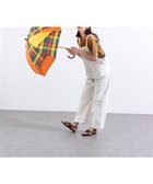 【プラスリング/+RING】の【UPF50+】【限定/日本製】晴雨兼用傘(長ショート)YEL-CHK SR430 黄|ID: prp329100004663801 ipo3291000000033740069