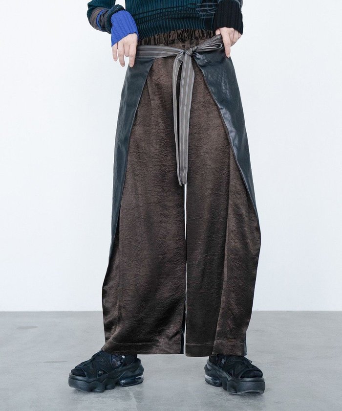 【コキュウ/COQ】の2WAY KNOT4 前後2WAYサテンパンツ インテリア・キッズ・メンズ・レディースファッション・服の通販 founy(ファニー) https://founy.com/ ファッション Fashion レディースファッション Fashion for Women パンツ Pants & Trousers ヴィンテージ Vintage Style 春 Spring コレクション Collection, Seasonal Line サテン Satin, Glossy Fabric ストライプ Stripe, Striped Pattern バランス Balance, Style Balance S/S・春夏 SS, Spring/Summer, Warm Season 犬 Dog 夏 Summer |ID: prp329100004663812 ipo3291000000034633676