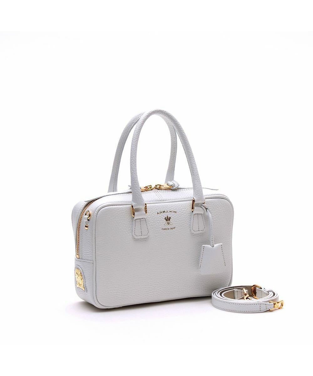 【アクセソワドゥマドモワゼルジャップ/A.D.M.J】の【牛革】ボストン23cm インテリア・キッズ・メンズ・レディースファッション・服の通販 founy(ファニー) ファッション Fashion レディースファッション Fashion for Women ダブル Double, Double-Breasted ボストン Boston ボストンバッグ Boston Bag, Retro Bag ホワイト|ID: prp329100004663838 ipo3291000000033740212