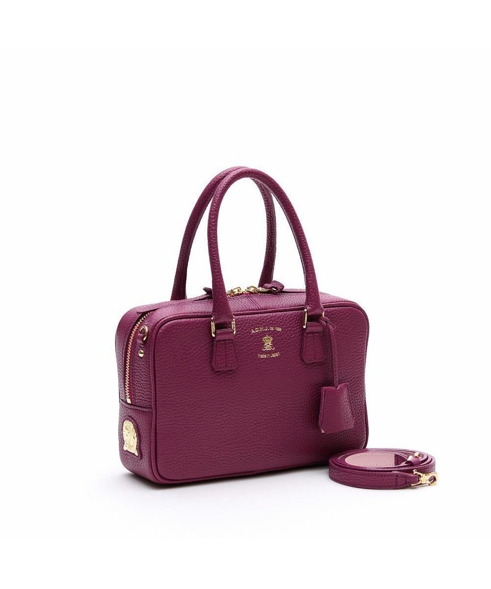 【アクセソワドゥマドモワゼルジャップ/A.D.M.J】の【牛革】ボストン23cm インテリア・キッズ・メンズ・レディースファッション・服の通販 founy(ファニー) ファッション Fashion レディースファッション Fashion for Women ダブル Double, Double-Breasted ボストン Boston ボストンバッグ Boston Bag, Retro Bag ダークピンク|ID: prp329100004663838 ipo3291000000033740213