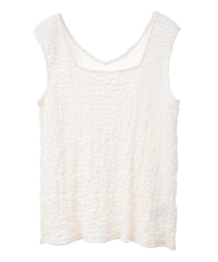 【グリーンパークス/Green Parks】の表面感タンクトップ インテリア・キッズ・メンズ・レディースファッション・服の通販 founy(ファニー) https://founy.com/ ファッション Fashion レディースファッション Fashion for Women トップス・カットソー Cut & Sew Tops キャミソール&ノースリーブ Camisoles & Sleeveless Tops おすすめ Recommended / Our Picks キャミソール Camisole, Spaghetti Strap Top スクエア Square, Square Shape ストレッチ Stretch, Stretchy Fabric タンク Tank Top, Sleeveless Top フィット Fit, Slim Fit ポケット Pocket, Pocket Detail ラウンド Round, Round Neck ワンポイント One Point, Statement Accent 夏 Summer 春 Spring S/S・春夏 SS, Spring/Summer, Warm Season |ID: prp329100004663856 ipo3291000000033740295