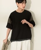 【アメリカンホリック/AMERICAN HOLIC】の異素材ライン切替プルオーバー 人気、トレンドファッション・服の通販 founy(ファニー) ファッション Fashion レディースファッション Fashion for Women トップス・カットソー Cut & Sew Tops シャツ・ブラウス・オフィスカジュアル Elegant Blouses & Button-Ups ロングTシャツ・Tシャツ Longline T-Shirts & Tees カジュアルプルオーバー・ニットトップス Pullovers & Knit Tops / Casual Pullovers カットソー・ベーシックTシャツ Cut-and-Sewn Tops / Stretch Tees & Basics おすすめ Recommended / Our Picks カットソー Cut and Sewn Top シアー Sheer, See-Through フォルム Silhouette, Form ポケット Pocket, Pocket Detail 切替 Switching, Contrast Panel 夏 Summer 春 Spring S/S・春夏 SS, Spring/Summer, Warm Season thumbnail Black|ID: prp329100004663861 ipo3291000000033740315
