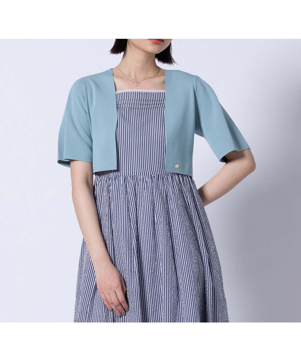 【トッカ/TOCCA】の【洗える・接触冷感】CREAPE BOLERO ボレロ インテリア・キッズ・メンズ・レディースファッション・服の通販 founy(ファニー) 　ファッション　Fashion　レディースファッション　Fashion for Women　アウター　Coat / Outerwear Collection　ボレロ・ショート丈ジャケット / ドレス羽織りに　Boleros & Short Jackets　2025年　2025　2025春夏・S/S　Spring/Summer 2025 SS25　ボレロ　Bolero, Short Cardigan　夏　Summer　春　Spring　S/S・春夏　SS, Spring/Summer, Warm Season　洗える　Machine Washable　ライトグリーン系|ID: prp329100004663905 ipo3291000000033740490