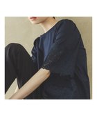 【トッカ/TOCCA】のFLOWER PATTERN LACE トップス 人気、トレンドファッション・服の通販 founy(ファニー) ファッション Fashion レディースファッション Fashion for Women トップス・カットソー Cut & Sew Tops シャツ・ブラウス・オフィスカジュアル Elegant Blouses & Button-Ups ロングTシャツ・Tシャツ Longline T-Shirts & Tees カットソー・ベーシックTシャツ Cut-and-Sewn Tops / Stretch Tees & Basics 2025年 2025 2025春夏・S/S Spring/Summer 2025 SS25 カットソー Cut and Sewn Top ケミカル Chemical, Chemical Wash コンパクト Compact, Small Size シンプル Simple, Minimal ドレープ Drape, Draping Fabric レース Lace, Lace Fabric エレガント 上品 Elegant 夏 Summer 春 Spring S/S・春夏 SS, Spring/Summer, Warm Season ビジネス 仕事 通勤 Business / Work / Commuting thumbnail ネイビー系|ID: prp329100004663911 ipo3291000000033740505