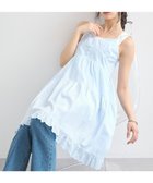 【アースミュージックアンドエコロジー/earth music&ecology】のコットンティアードキャミワンピース 人気、トレンドファッション・服の通販 founy(ファニー) ファッション Fashion レディースファッション Fashion for Women ワンピース Dresses キャミソールワンピース Camisole Dresses 春 Spring フェミニン Feminine, Girly ポケット Pocket, Pocket Detail レース Lace, Lace Fabric S/S・春夏 SS, Spring/Summer, Warm Season おすすめ Recommended / Our Picks 夏 Summer thumbnail Sax|ID: prp329100004663914 ipo3291000000033740516