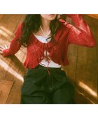【アースミュージックアンドエコロジー/earth music&ecology】の透かし編みフロントリボンフリルカーディガン 人気、トレンドファッション・服の通販 founy(ファニー) ファッション Fashion レディースファッション Fashion for Women トップス・カットソー Cut & Sew Tops カーディガン・羽織り Layered Style Cardigans おすすめ Recommended / Our Picks エアリー Airy Texture カーディガン Cardigan, Knitwear コンパクト Compact, Small Size ショート Short, Short Length フィット Fit, Slim Fit フリル Frill, Ruffle ポケット Pocket, Pocket Detail リボン Ribbon, Bow ロマンティック Romantic, Feminine Style 今季 This Season, Current Season 夏 Summer 春 Spring S/S・春夏 SS, Spring/Summer, Warm Season thumbnail Red|ID: prp329100004663916 ipo3291000000033740522
