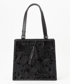 【グレース コンチネンタル/GRACE CONTINENTAL】のCutwork toteBAG 人気、トレンドファッション・服の通販 founy(ファニー) ファッション Fashion レディースファッション Fashion for Women バッグ Bags ヴィンテージ Vintage Style スクエア Square, Square Shape タッセル Tassel, Fringe 定番 Standard, Basic Item フロント Front, Front Design ワーク Workwear, Utility Style thumbnail ブラック|ID: prp329100004663926 ipo3291000000033740555