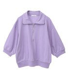 【グリーンパークス/Green Parks】の7分袖ハーフZIPプルオーバー Purple|ID: prp329100004663956 ipo3291000000033740723