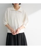 【グリーンパークス/Green Parks】の7分袖ハーフZIPプルオーバー Ecru|ID: prp329100004663956 ipo3291000000033740724