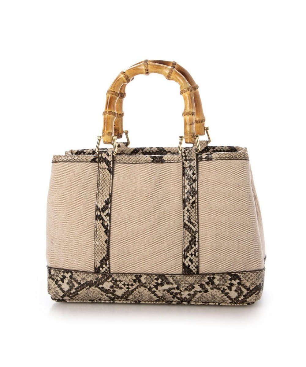 【アンビリオン/UNBILLION】のカシュカシュ cachecache / バンブーハンドルエルガリー2wayトート インテリア・キッズ・メンズ・レディースファッション・服の通販 founy(ファニー) 　ファッション　Fashion　レディースファッション　Fashion for Women　バッグ　Bags　カラフル　Colorful Design　キャンバス　Canvas, Canvas Fabric　ショルダー　Shoulder, Shoulder Strap　財布　Wallet, Purse　ハンド　Hand, Handmade　ポケット　Pocket, Pocket Detail　マグネット　Magnet, Magnetic Closure　ミックス　Mix, Mixed Style　モチーフ　Motif, Design Theme　再入荷　Restock / Back in Stock　パイソン|ID: prp329100004663980 ipo3291000000036279479