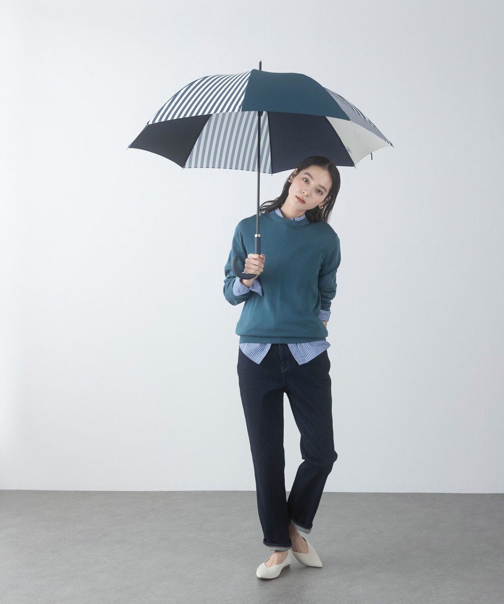 【プラスリング/+RING】のレディース向け プラスリング 長傘60cm NVY/WHT T1286 インテリア・キッズ・メンズ・レディースファッション・服の通販 founy(ファニー) ファッション Fashion レディースファッション Fashion for Women レイングッズ・傘・晴雨兼用傘 Umbrellas & Rain Gear おすすめ Recommended / Our Picks グラス Glass, Eyewear ラップ Wrap, Wrap Design 傘 Umbrella, Parasol 紺|ID: prp329100004663998 ipo3291000000033740873