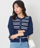 【アースミュージックアンドエコロジー/earth music&ecology】の透かし編みボーダーカーディガン 人気、トレンドファッション・服の通販 founy(ファニー) ファッション Fashion レディースファッション Fashion for Women トップス・カットソー Cut & Sew Tops カーディガン・羽織り Layered Style Cardigans おすすめ Recommended / Our Picks とろみ Fluid, Flowy Fabric カーディガン Cardigan, Knitwear コンパクト Compact, Small Size スリーブ Sleeve, Long Sleeve / Short Sleeve ドレープ Drape, Draping Fabric バランス Balance, Style Balance ボトム Bottoms, Lower Wear ボーダー Border, Stripe ポケット Pocket, Pocket Detail 夏 Summer 春 Spring S/S・春夏 SS, Spring/Summer, Warm Season 透かし Cut-Out, Lacework thumbnail Border Navy|ID: prp329100004664011 ipo3291000000033740923