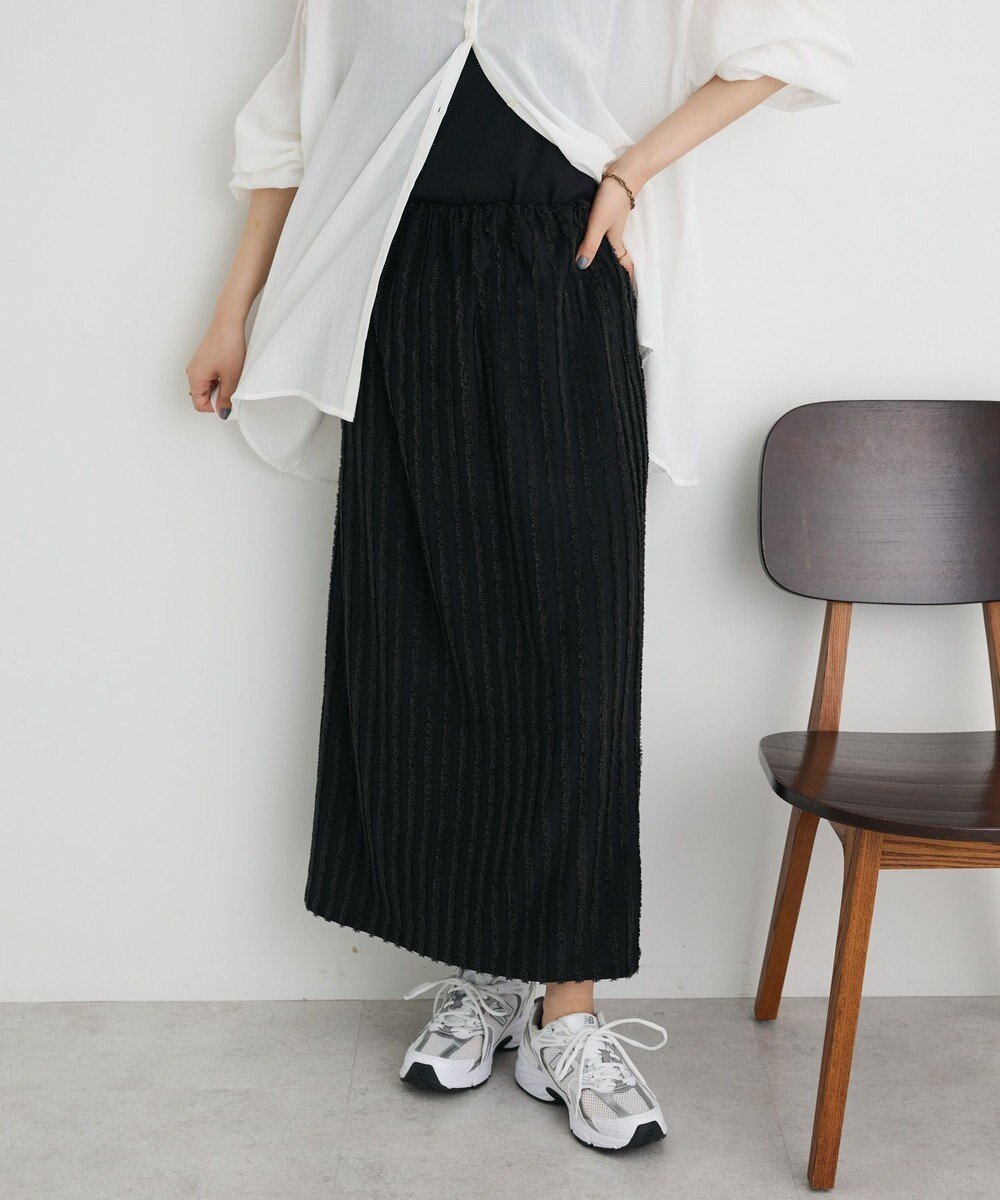 【クラフトスタンダードブティック/CRAFT STANDARD BOUTIQUE】のカットジャガードスカート インテリア・キッズ・メンズ・レディースファッション・服の通販 founy(ファニー) ファッション Fashion レディースファッション Fashion for Women スカート Skirts 春 Spring カットジャガード Cut Jacquard カットソー Cut and Sewn Top 今季 This Season, Current Season シンプル Simple, Minimal ジャカード/ジャガード Jacquard, Woven Pattern ストレート Straight, Straight Cut フィット Fit, Slim Fit フォルム Silhouette, Form ポケット Pocket, Pocket Detail S/S・春夏 SS, Spring/Summer, Warm Season おすすめ Recommended / Our Picks 夏 Summer 2025年 2025 2025春夏・S/S Spring/Summer 2025 SS25 Black|ID: prp329100004664016 ipo3291000000033740941