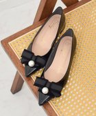 【ブリジット バーキン/Bridget Birkin】の【Bridget Birkin】パールリボンポインテッドパンプス 人気、トレンドファッション・服の通販 founy(ファニー) ファッション Fashion レディースファッション Fashion for Women パール Pearl, Pearl Accent フリンジ Fringe, Tassel thumbnail ブラックエナメル|ID: prp329100004664063 ipo3291000000033741156