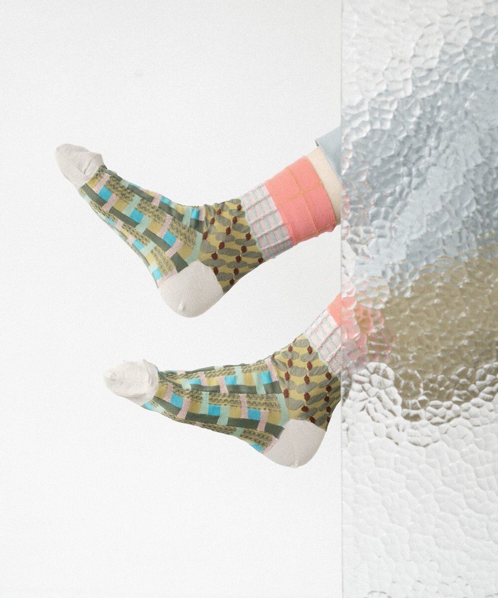 【コキュウ/COQ】のCROSS PATCH ショートソックス インテリア・キッズ・メンズ・レディースファッション・服の通販 founy(ファニー) ファッション Fashion レディースファッション Fashion for Women ソックス&靴下 Socks & Hosiery レッグウェア・ストッキング Legwear & Hosiery コレクション Collection, Seasonal Line ショート Short, Short Length ソックス Socks, Hosiery タンブラー Tumbler, Travel Mug テクスチャー Texture, Textured Fabric バランス Balance, Style Balance パッチワーク Patchwork, Mixed Fabric おすすめ Recommended / Our Picks 犬 Dog ピンク|ID: prp329100004664070 ipo3291000000033741183