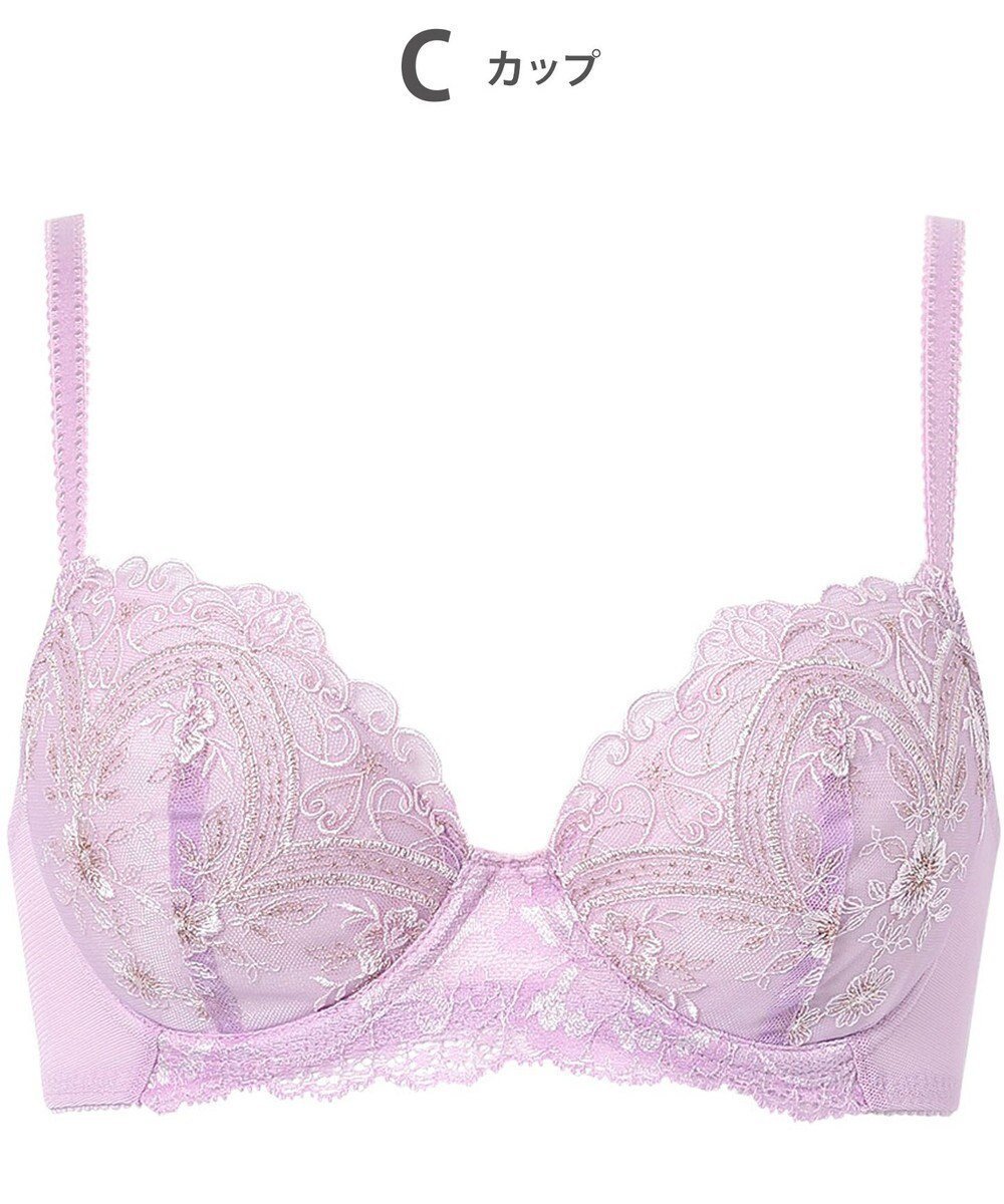 【ウィング/Wing】のブラジャー Wing Lesiage 谷間ふっくら 脇高設計 サイドすっきり 【6000シリーズ】 ブラ PB6000 ウイング/ワコール インテリア・キッズ・メンズ・レディースファッション・服の通販 founy(ファニー) 　ファッション　Fashion　レディースファッション　Fashion for Women　アンダー　Underwear Essentials　クラシカル　Classical, Vintage-Inspired　フィット　Fit, Slim Fit　ブラジャー　Bra, Lingerie　モチーフ　Motif, Design Theme　ランジェリー　Lingerie, Intimate Wear　レース　Lace, Lace Fabric　ワイヤー　Wire, Wired Bra　定番　Standard, Basic Item　パープル|ID: prp329100004664073 ipo3291000000035631194