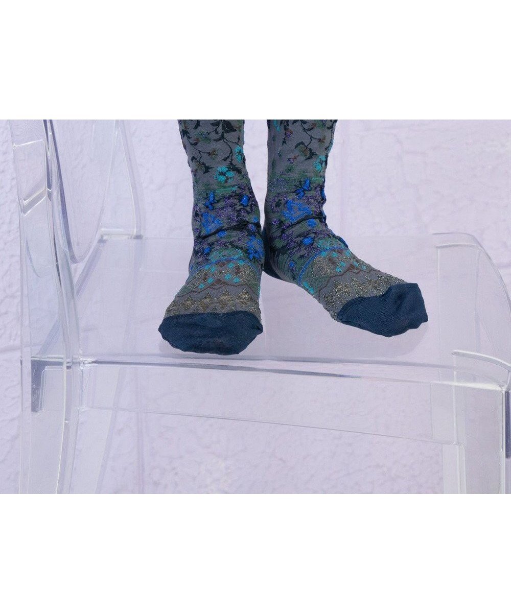 【コキュウ/COQ】のantigua flower ラメ花柄ソックス インテリア・キッズ・メンズ・レディースファッション・服の通販 founy(ファニー) ファッション Fashion レディースファッション Fashion for Women ソックス&靴下 Socks & Hosiery レッグウェア・ストッキング Legwear & Hosiery カラフル Colorful Design キュプラ Cupro, Eco Fabric コレクション Collection, Seasonal Line ソックス Socks, Hosiery タンブラー Tumbler, Travel Mug テクスチャー Texture, Textured Fabric バランス Balance, Style Balance モチーフ Motif, Design Theme おすすめ Recommended / Our Picks 犬 Dog チャコールグレー|ID: prp329100004664096 ipo3291000000033741298