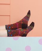 【コキュウ/COQ】のantigua flower ラメ花柄ソックス ブラウン|ID: prp329100004664096 ipo3291000000033741299